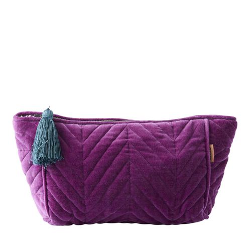 Kip&Co Wild Grape Velvet Toiletry Bag